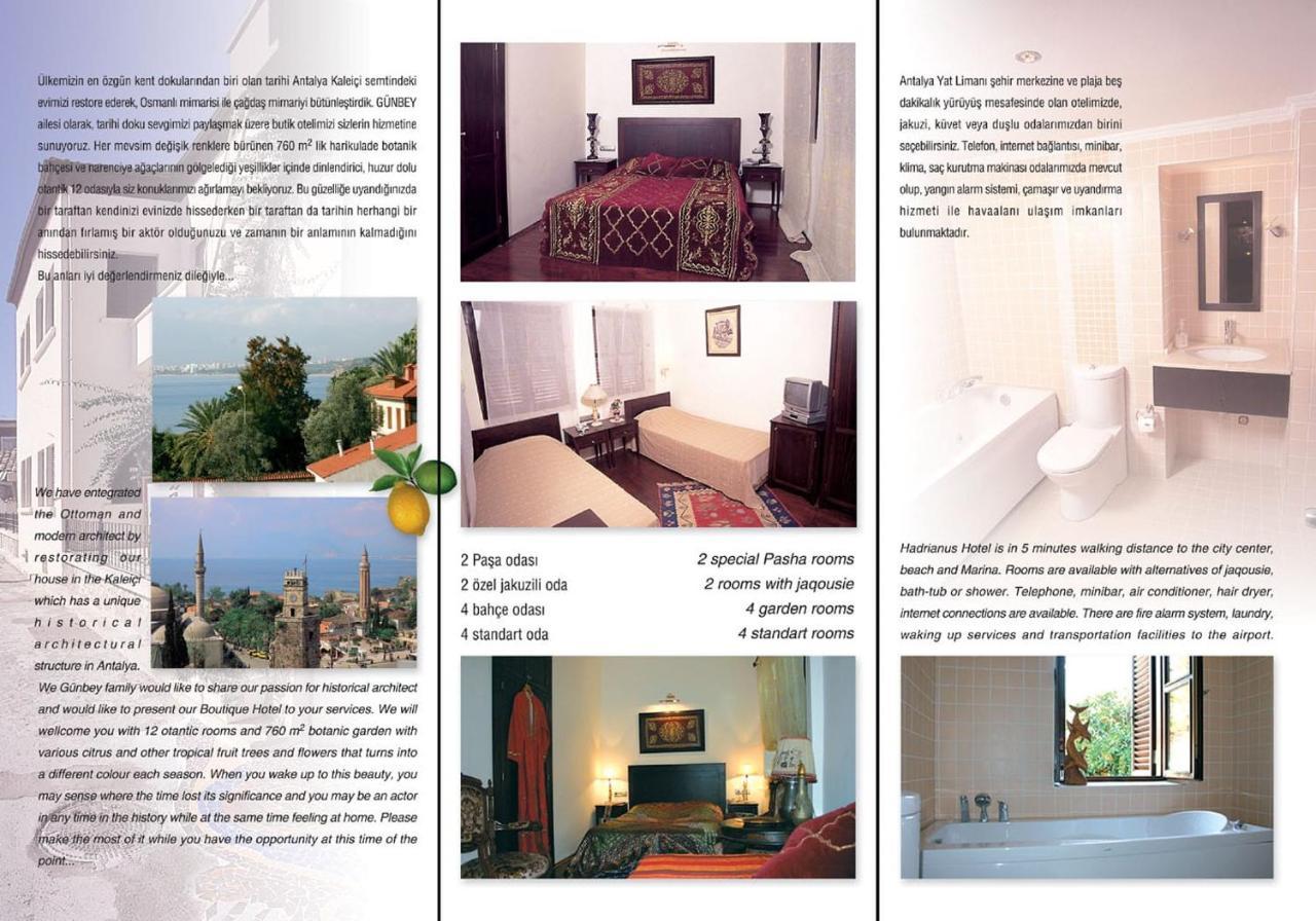 Hotel Hadrianus Pansion Antalya Exteriér fotografie